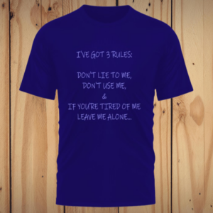 3 Rules T Shirt - TS006