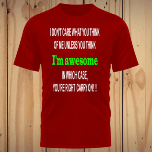 Don't Care T Shirt - TS016